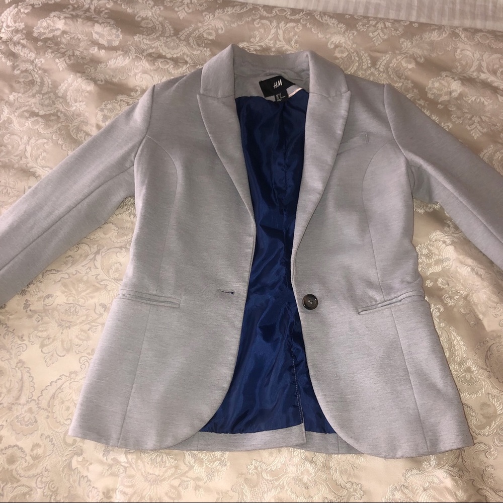 Gray blazer jacket